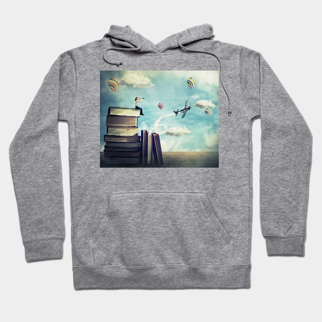 reading world Hoodie by 1STunningArt